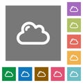Cloud square flat icons Royalty Free Stock Photo