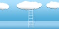 Cloud stair, the way to success in blue sky Royalty Free Stock Photo