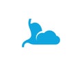 Cloud Stomach logo vector template, Creative stomach logo design concepts Royalty Free Stock Photo
