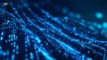 Cloud storage, ai algorithms, and quantum computing via big data and network connectivity Royalty Free Stock Photo