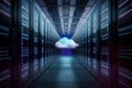 Cloud storage big data centre Royalty Free Stock Photo