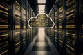 Cloud storage big data centre Royalty Free Stock Photo