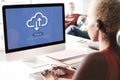 Cloud Storage Communication Online Technology Concept Royalty Free Stock Photo