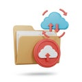Cloud Storage Folder Upload Synchronization Royalty Free Stock Photo
