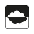 Cloud storage icon. Data synchronization symbol. Digital cloud interface. Modern technology vector. Royalty Free Stock Photo