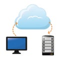 cloud storage icon image Royalty Free Stock Photo