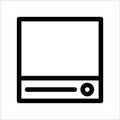 Cloud storage icon or logo illustrator Royalty Free Stock Photo