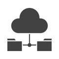 Cloud Storage icon vector image. Royalty Free Stock Photo