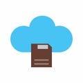Cloud Storage icon vector image. Royalty Free Stock Photo