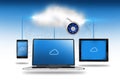 Cloud Storage Illustration Royalty Free Stock Photo