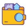 Cloud Storage Secure Digital Folder Icon