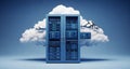Cloud Storage Server Cabinet Royalty Free Stock Photo
