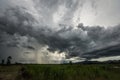 cloud storm raining landscape view Royalty Free Stock Photo