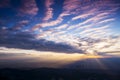 Cloud streaks. Royalty Free Stock Photo