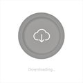 Cloud Stylish Logo Icon and Button Concept Royalty Free Stock Photo