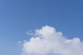 Cloud and sun in blue sky oxygen peace, Royalty Free Stock Photo