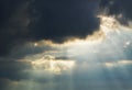 Cloud with sun rays