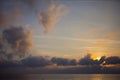 Cloud Sunset Above Sea Royalty Free Stock Photo