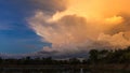 Cloud on sunset