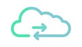 Cloud Sync Data Refresh Update Icon, vector design Generative AI Royalty Free Stock Photo