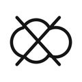 cloud sync disable icon mark in filled style