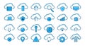 Cloud sync icons Royalty Free Stock Photo