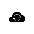 Cloud sync solid icon Royalty Free Stock Photo