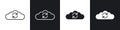 Cloud sync vecor icon set