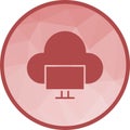 Cloud System icon vector image. Royalty Free Stock Photo