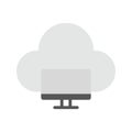 Cloud System icon vector image. Royalty Free Stock Photo