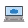 Cloud System Icon vector image. Royalty Free Stock Photo