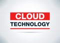 Cloud Technology Abstract Flat Background Design Illustration Royalty Free Stock Photo
