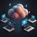 Cloud technology computing concept Royalty Free Stock Photo