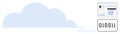 Cloud Technology Concept with Binary Code and Online Data Analytics Dashboard Royalty Free Stock Photo