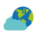 cloud technology globe world graphic