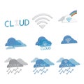 Cloud technology icon Royalty Free Stock Photo