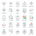 Cloud Technology flat Icons Pack