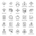 Cloud Technology line Icons Pack