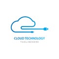 cloud technology logo vector Royalty Free Stock Photo