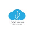 cloud technology logo vector Royalty Free Stock Photo