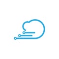 cloud technology logo vector Royalty Free Stock Photo