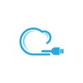 cloud technology logo vector Royalty Free Stock Photo
