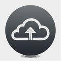 Cloud Technology Upload Icon for Data Storage Royalty Free Stock Photo