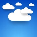 Cloud theme vector background.