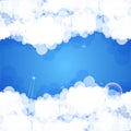 Cloud theme vector background. Vector