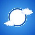 Cloud theme vector background. Vector