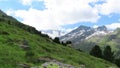 Cloud Time lapse of High tauern mountains in tirol Austria. Snow covered mountains