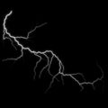 Cloud to Air Lightning CA-04 - isolated Royalty Free Stock Photo