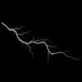 Cloud to Air Lightning CA-17 - isolated Royalty Free Stock Photo