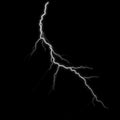 Cloud to Air Lightning CA-11 - isolated Royalty Free Stock Photo